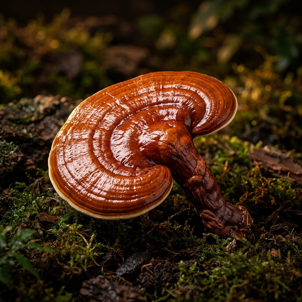 Hongo medicinal Ganoderma Lucidum (Reishi) orgánico