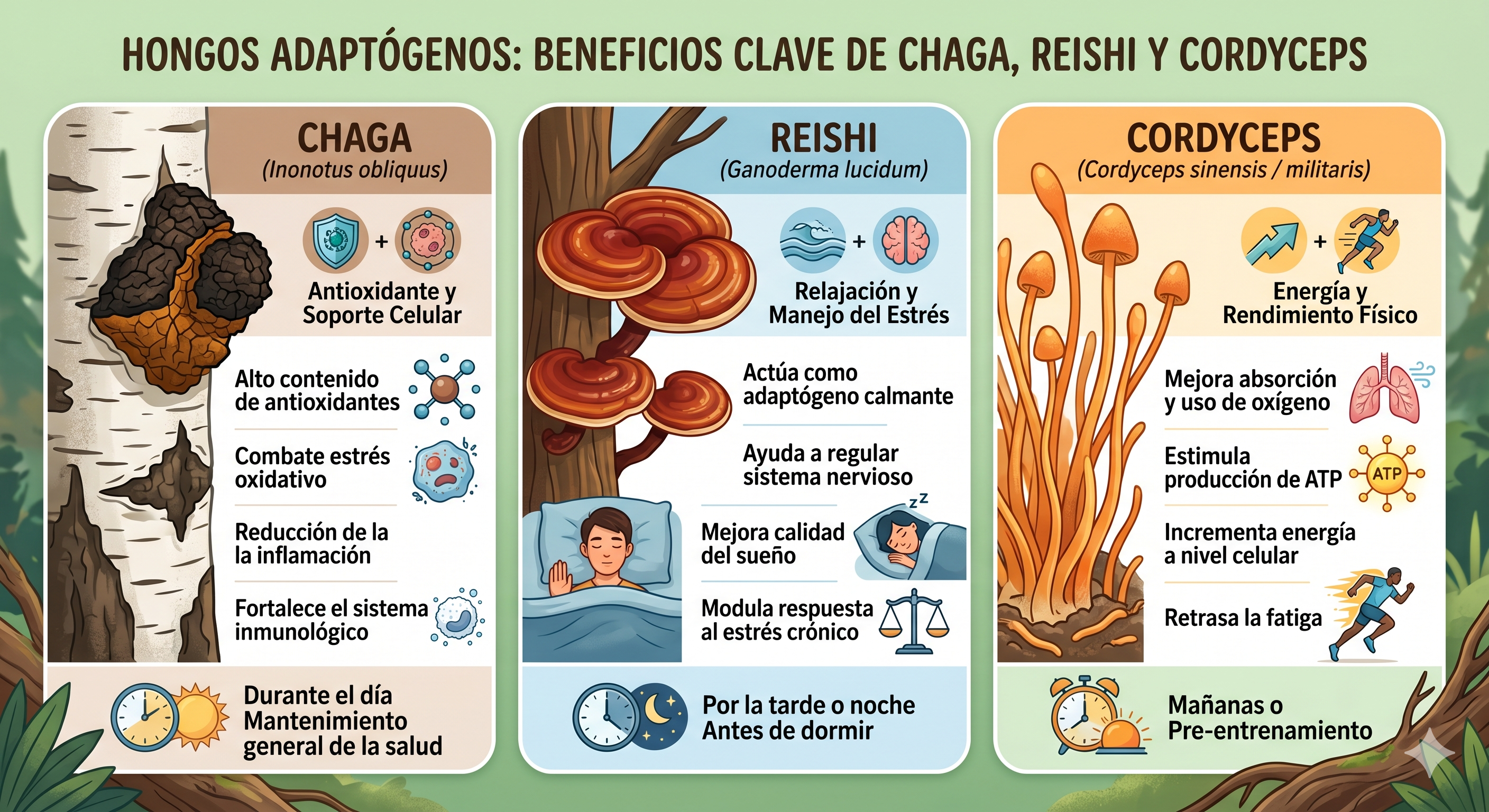 Hongos medicinales utilizados en Vida Divina